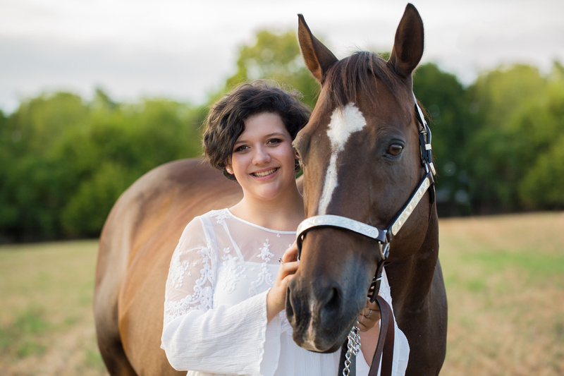 Chloe and Michele with horses Joey and Wilbur - Thurmont, Maryla