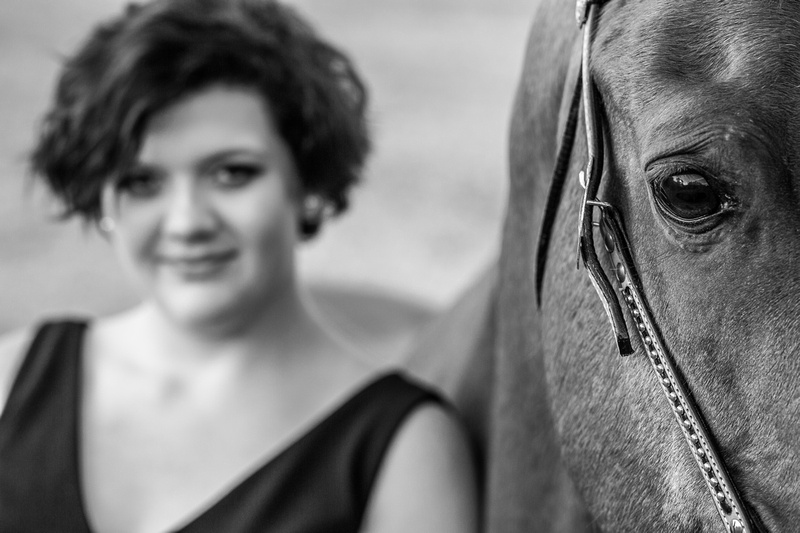 Chloe and Michele with horses Joey and Wilbur - Thurmont, Maryla