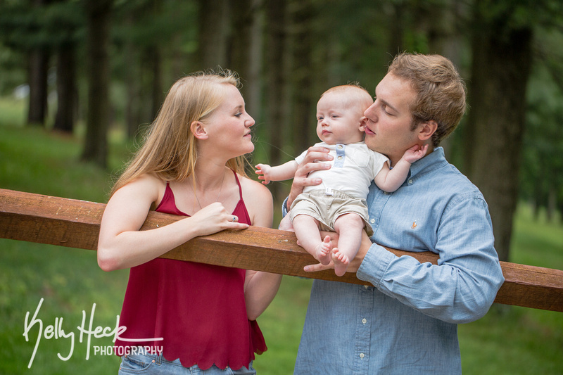 Nick, Lindsay, and their sweet boy Jackson at the Carroll County Farm Museum, Westminster, Maryland by Kelly Heck Photography