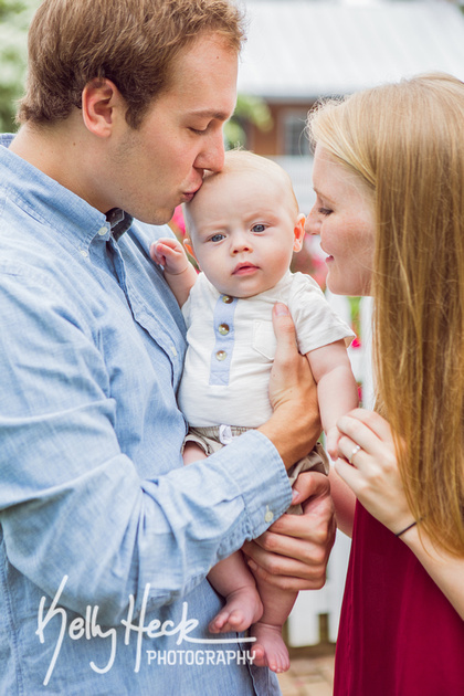 Nick, Lindsay, and their sweet boy Jackson at the Carroll County Farm Museum, Westminster, Maryland by Kelly Heck Photography