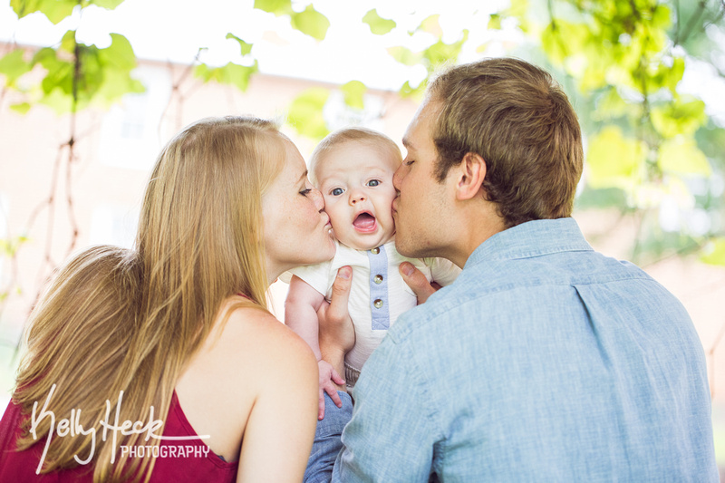 Nick, Lindsay, and their sweet boy Jackson at the Carroll County Farm Museum, Westminster, Maryland by Kelly Heck Photography