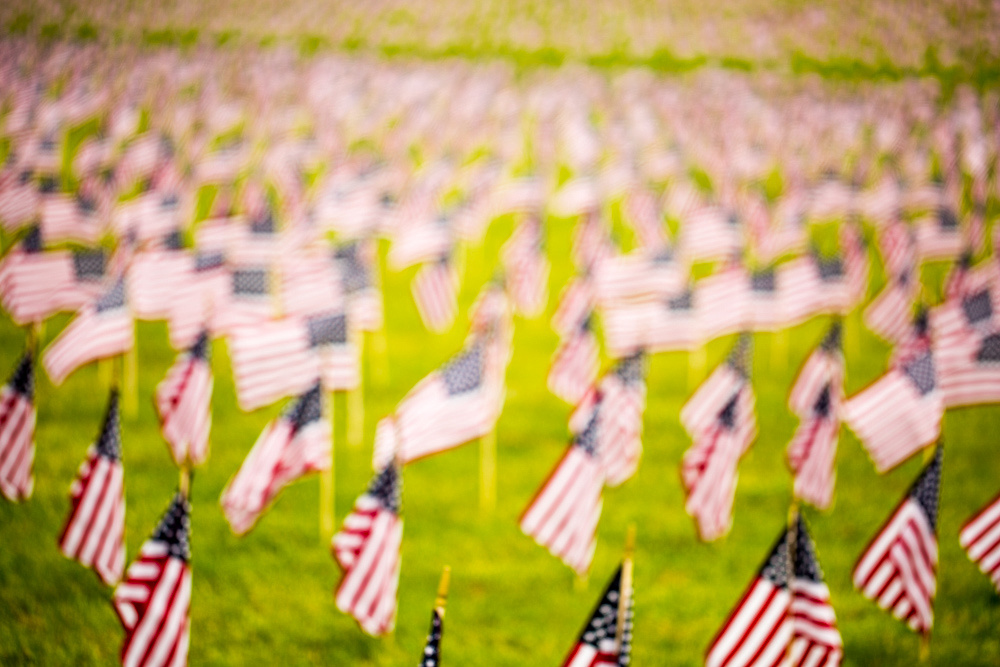 9,400 American Flags were displayed at Gerstell Academy of Westm