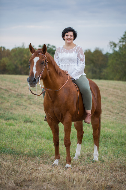 Chloe and Michele with horses Joey and Wilbur - Thurmont, Maryla